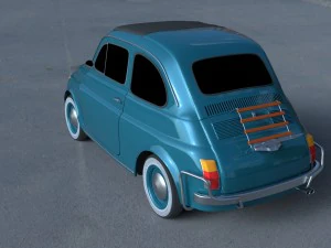 fiat 500l luxe 1968 hdri 3D Model