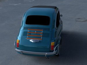 fiat 500l luxe 1968 hdri 3D Модель
