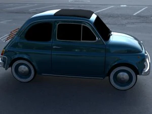 fiat 500l luxe 1968 hdri 3D Model