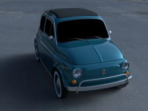 fiat 500l luxe 1968 hdri 3D Model