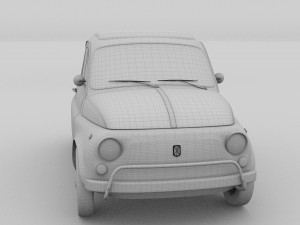 fiat 500l luxe 1968 hdri 3D Модель