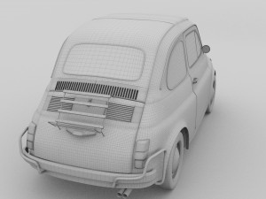 fiat 500l luxe 1968 hdri 3D Модель