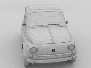 fiat 500l luxe 1968 hdri 3D Model