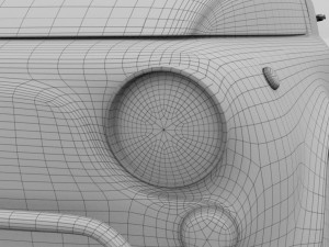 fiat 500l luxe 1968 hdri 3D Модель