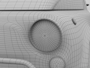 fiat 500l luxe 1968 hdri 3D Model