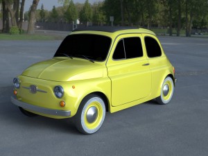 fiat 500d nuova 1960 hdri 3D Model