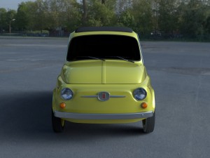 fiat 500d nuova 1960 hdri 3D Model