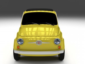 fiat 500d nuova 1960 hdri 3D Model