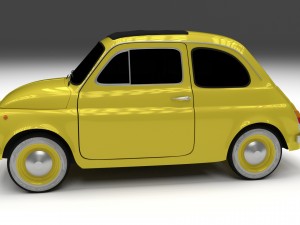 fiat 500d nuova 1960 hdri 3D Model