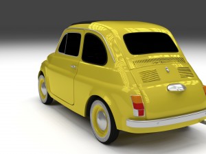 fiat 500d nuova 1960 hdri 3D Model