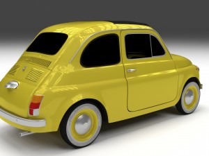 fiat 500d nuova 1960 hdri 3D Model