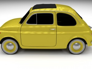 fiat 500d nuova 1960 hdri 3D Model
