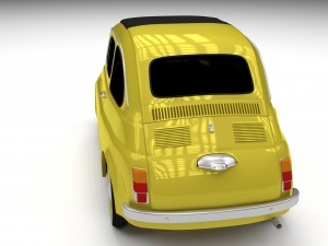 fiat 500d nuova 1960 hdri 3D Model