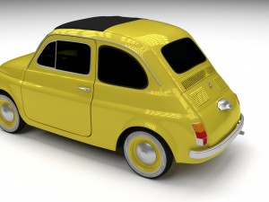 fiat 500d nuova 1960 hdri 3D Model