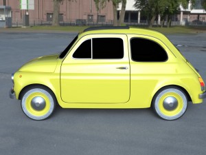 fiat 500d nuova 1960 hdri 3D Model