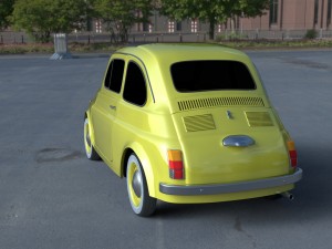 fiat 500d nuova 1960 hdri 3D Model