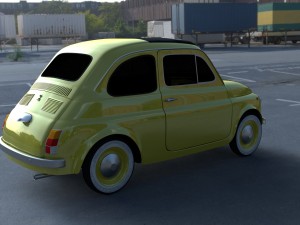 fiat 500d nuova 1960 hdri 3D Model