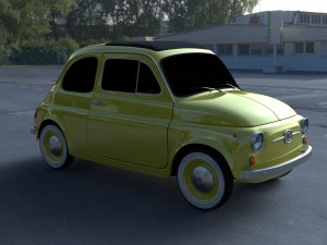 fiat 500d nuova 1960 hdri 3D Model