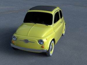 fiat 500d nuova 1960 hdri 3D Model