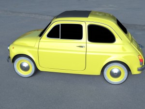 fiat 500d nuova 1960 hdri 3D Model