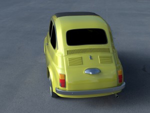 fiat 500d nuova 1960 hdri 3D Model