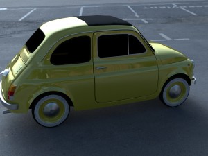 fiat 500d nuova 1960 hdri 3D Model
