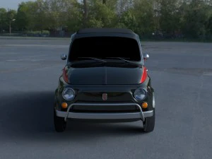 fiat 500 nuova sport 1958 hdri 3D Model