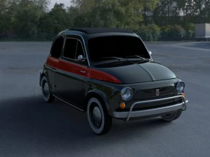 fiat 500 nuova sport 1958 hdri 3D Model