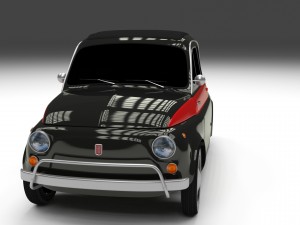 fiat 500 nuova sport 1958 hdri 3D Model