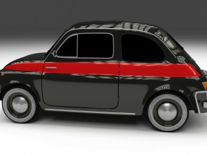 fiat 500 nuova sport 1958 hdri 3D Model