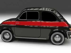 fiat 500 nuova sport 1958 hdri 3D Model