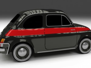 fiat 500 nuova sport 1958 hdri 3D Model