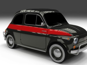 fiat 500 nuova sport 1958 hdri 3D Model