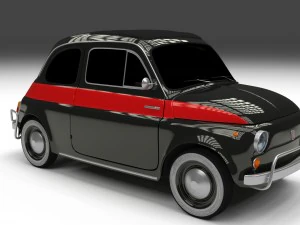 fiat 500 nuova sport 1958 hdri 3D Model