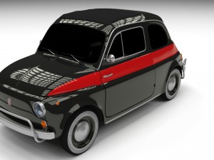 fiat 500 nuova sport 1958 hdri 3D Model