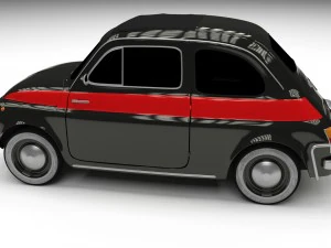 fiat 500 nuova sport 1958 hdri 3D Model