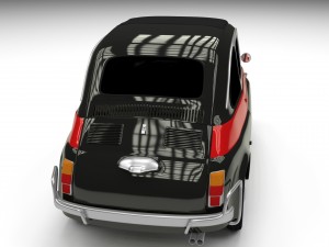 fiat 500 nuova sport 1958 hdri 3D Model