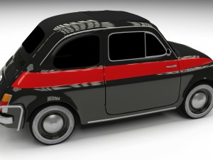 fiat 500 nuova sport 1958 hdri 3D Model