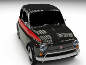 fiat 500 nuova sport 1958 hdri 3D Model