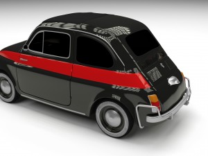 fiat 500 nuova sport 1958 hdri 3D Model