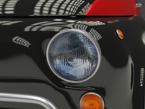 fiat 500 nuova sport 1958 hdri 3D Model