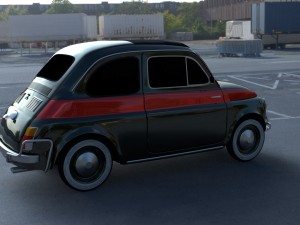 fiat 500 nuova sport 1958 hdri 3D Model
