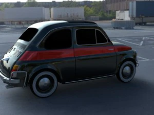 fiat 500 nuova sport 1958 hdri 3D Model