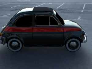 fiat 500 nuova sport 1958 hdri 3D Model