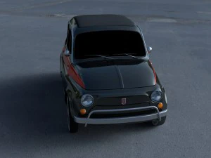 fiat 500 nuova sport 1958 hdri 3D Model