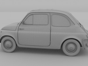 fiat 500 nuova sport 1958 hdri 3D Model