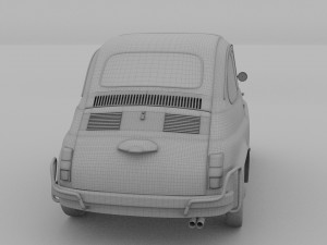fiat 500 nuova sport 1958 hdri 3D Model