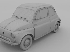 fiat 500 nuova sport 1958 hdri 3D Model