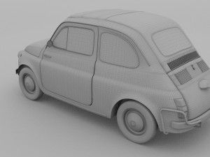 fiat 500 nuova sport 1958 hdri 3D Model