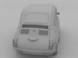 fiat 500 nuova sport 1958 hdri 3D Model